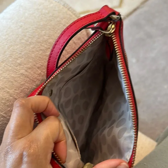 Kate Spade Red Crossbody Bag with Gold Accents - Picture 3 of 5